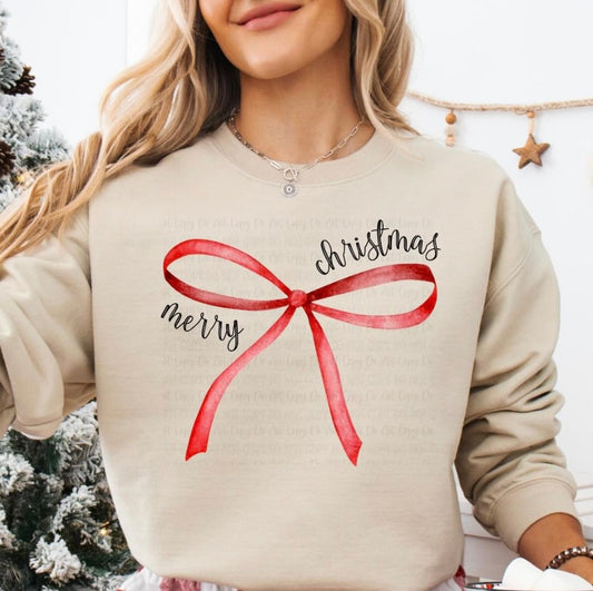 Coquette Merry Christmas Crewneck