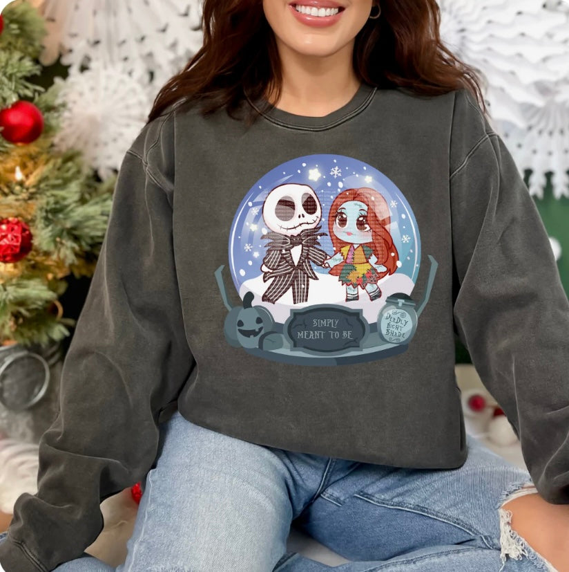 Jack and Sal Snow globe Crewneck