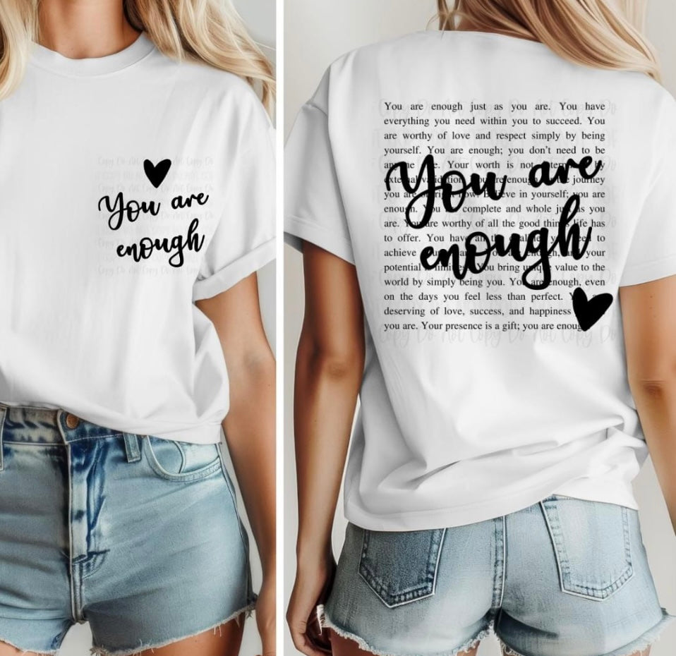 Carla You are enough tee