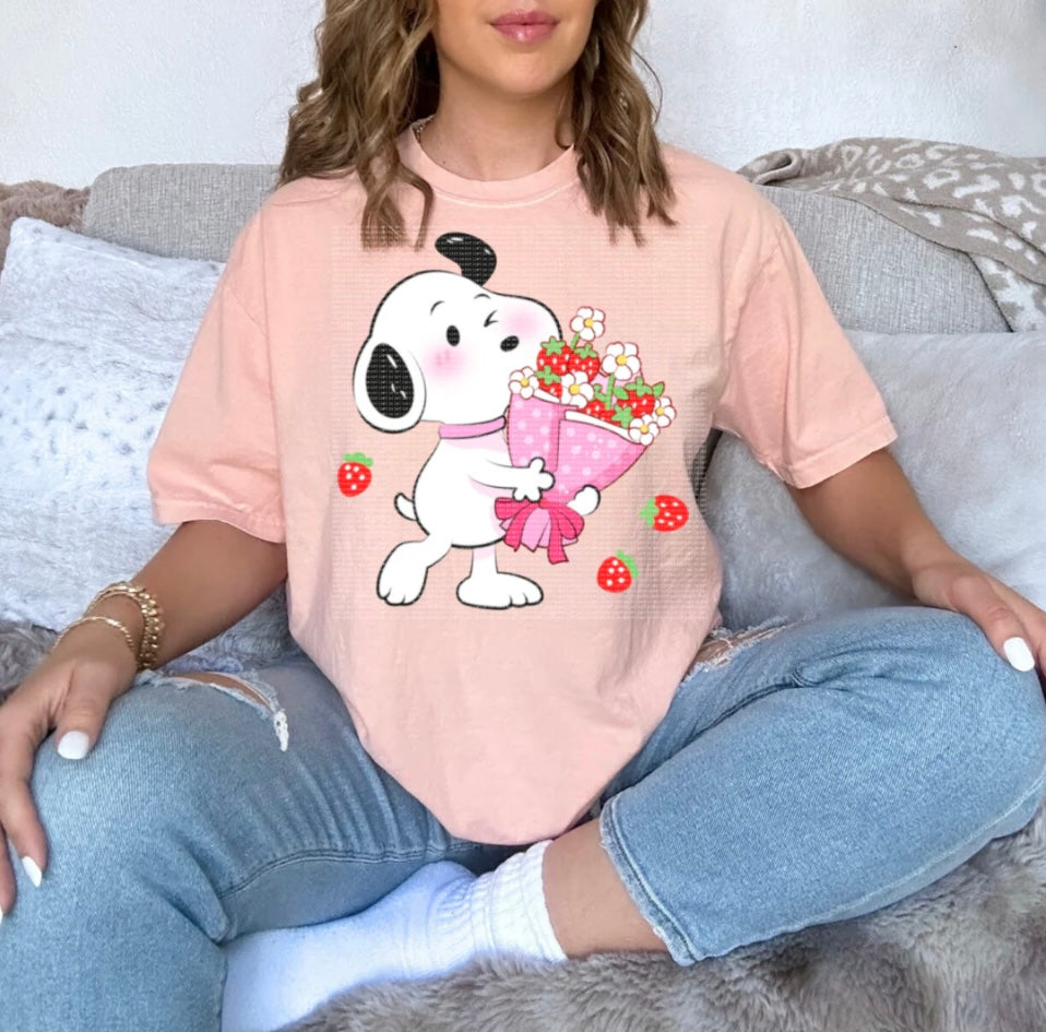 Bouquet Snoopy Tee