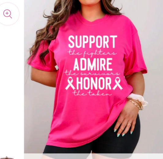 Support Admire Honor tee