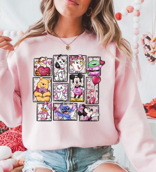 Mouse and Friends Collage Crewneck