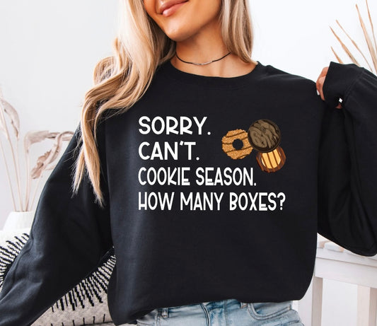 Sorry Can't Cookie Season Crewneck