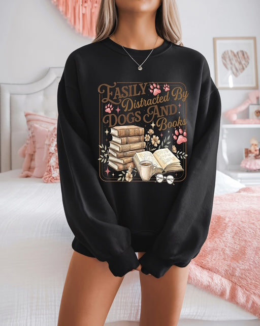 Dogs and Books Crewneck