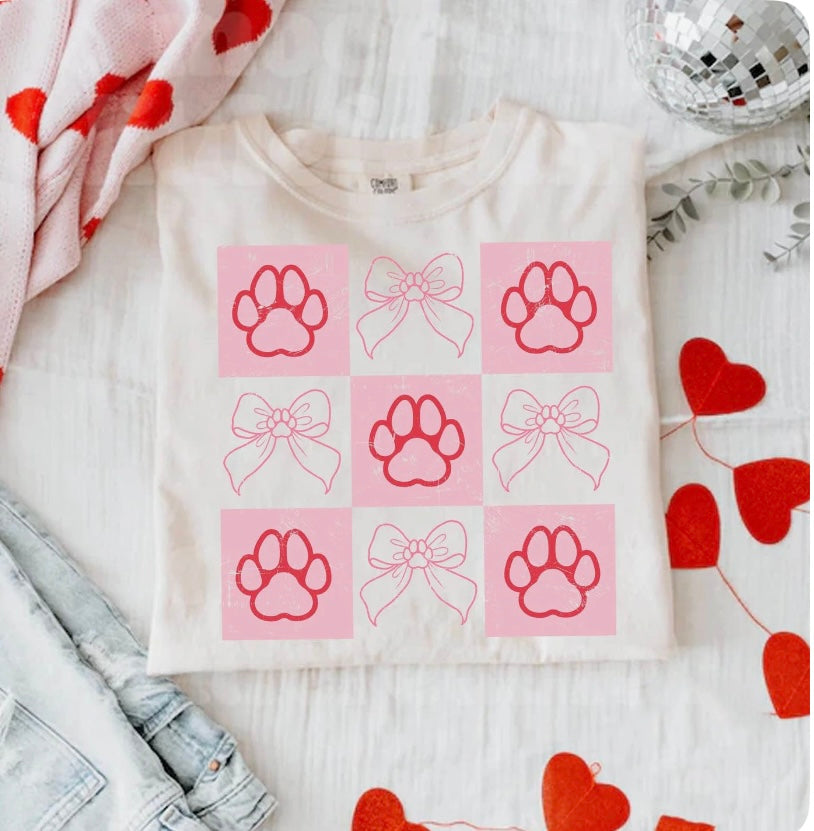 Paw Bow Tee