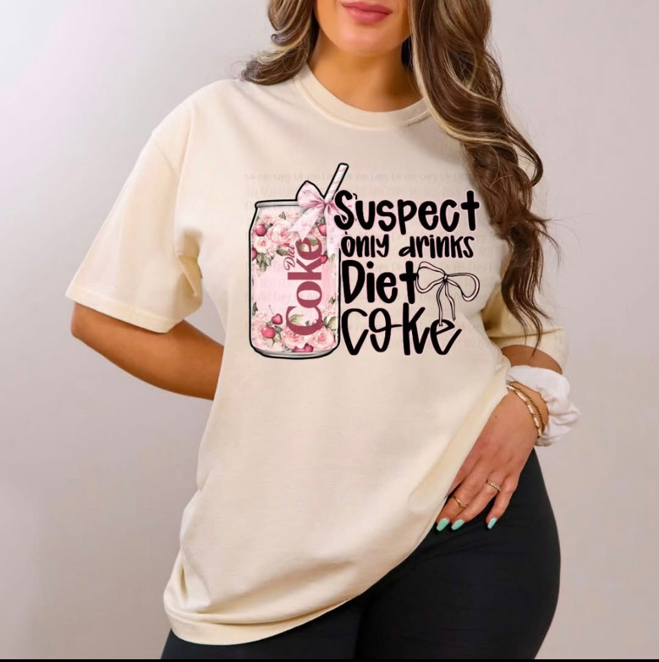 Suspect only drinks Diet Coke Tee