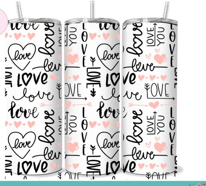 Love you skinny tumbler