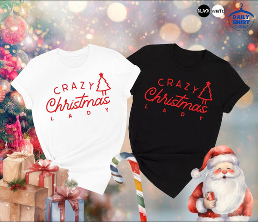 Crazy Christmas Lady Tee