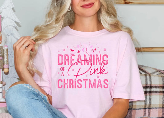 Dreaming of a Pink Christmas Tee