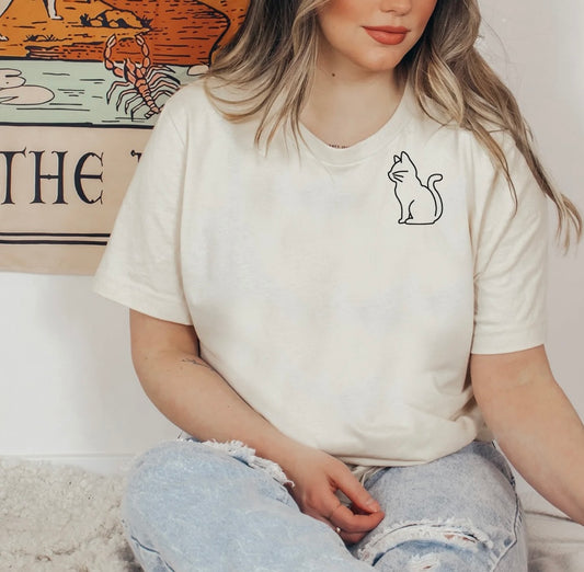 Cat (pocket) tee