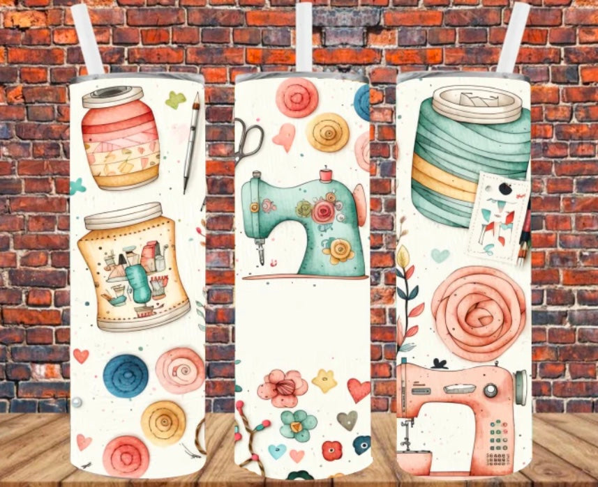 Sewing Life Skinny Tumbler