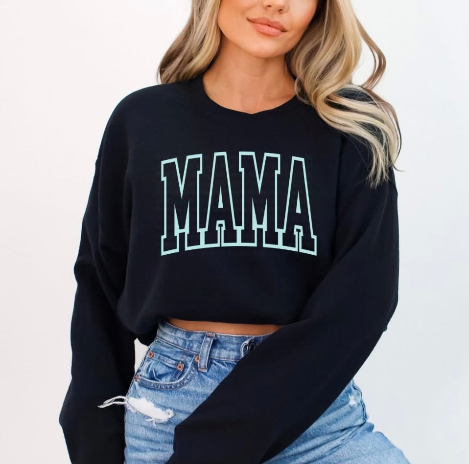 Mama (blue) Crewneck