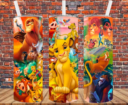 Lion and Friends Skinny Tumbler