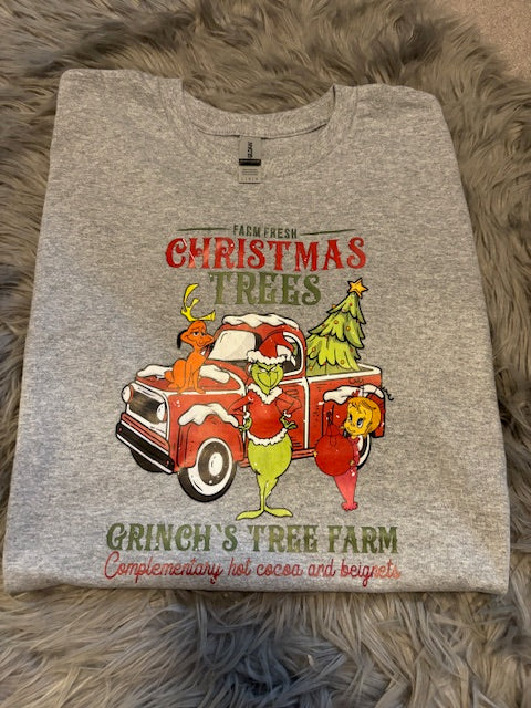 Grinch Christmas Tree Farm  Crewneck