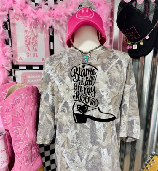 Blame it on my boots tee