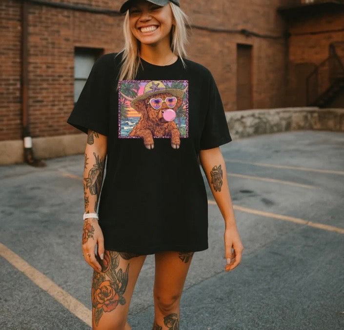 Summer Hyland Cow Tee