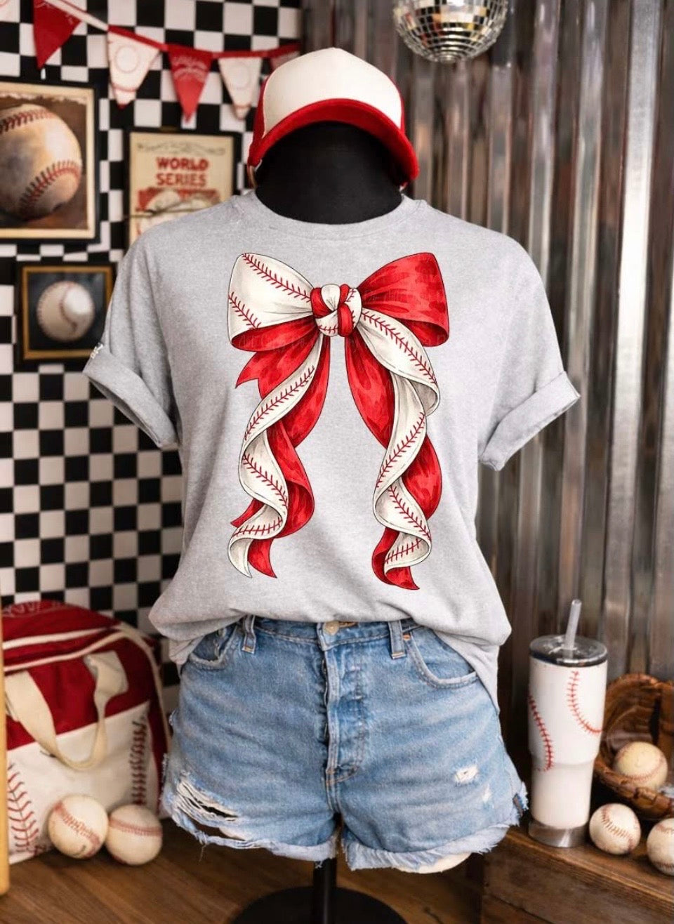 Baseball Bow Tee