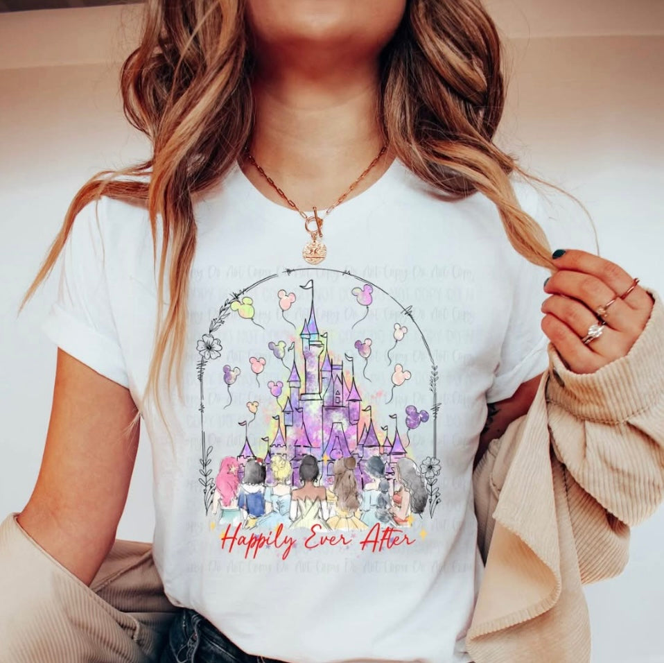 Happily Ever After Castle tee