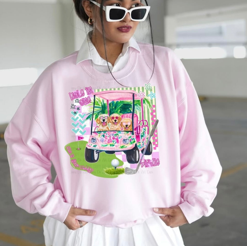 Hole in one crewneck