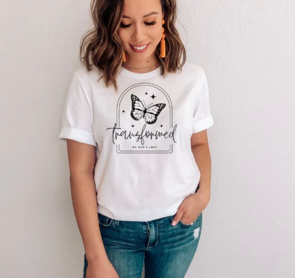 Transformed by God's Love tee