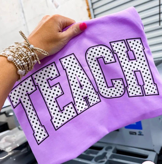 Checkered teach Tee