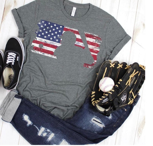 Flag Baseball Tee