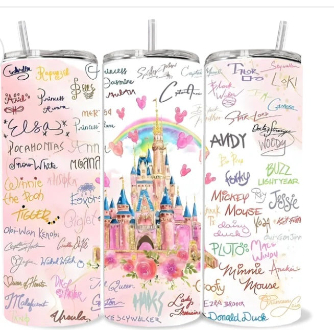 Castle Character Skinny Tumbler