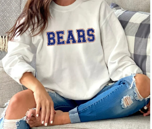 Bears (faux glitter) crewneck