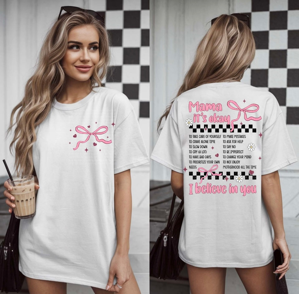 Pink Mama it's okay tee