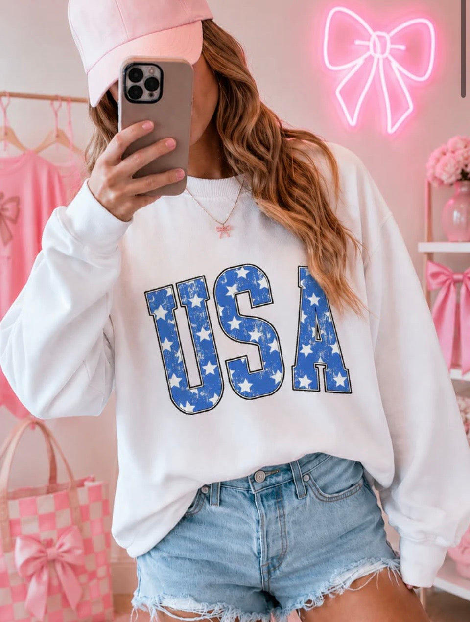 USA Star Crewneck