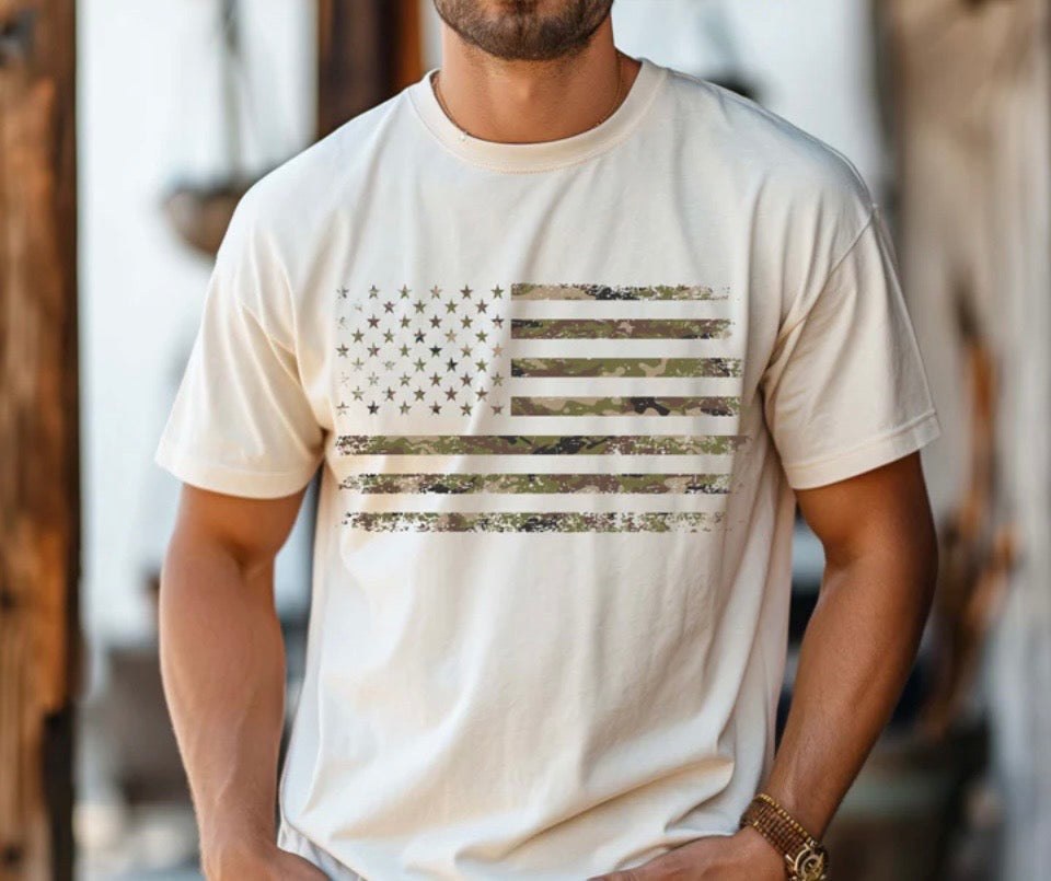 Camo Flag Tee