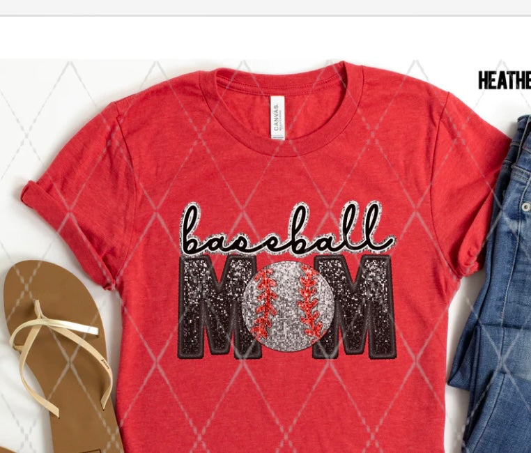 Baseball Mom tee