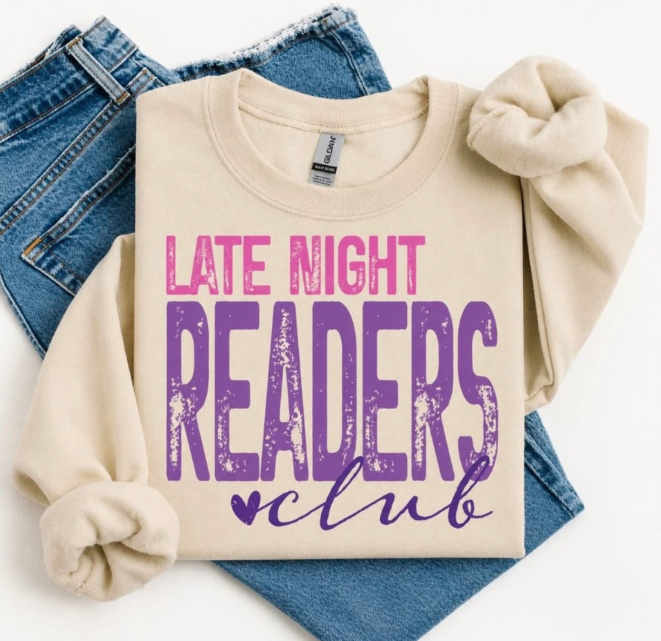 Late Night Readers Club Crewneck