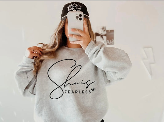 She is Fearless crewneck