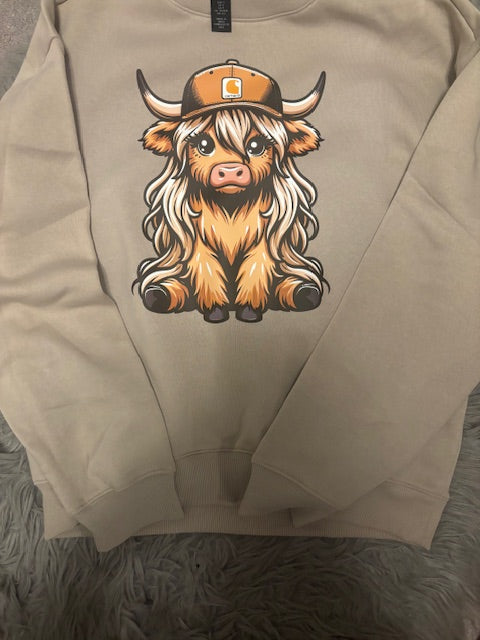 Hyland Cow Crewneck