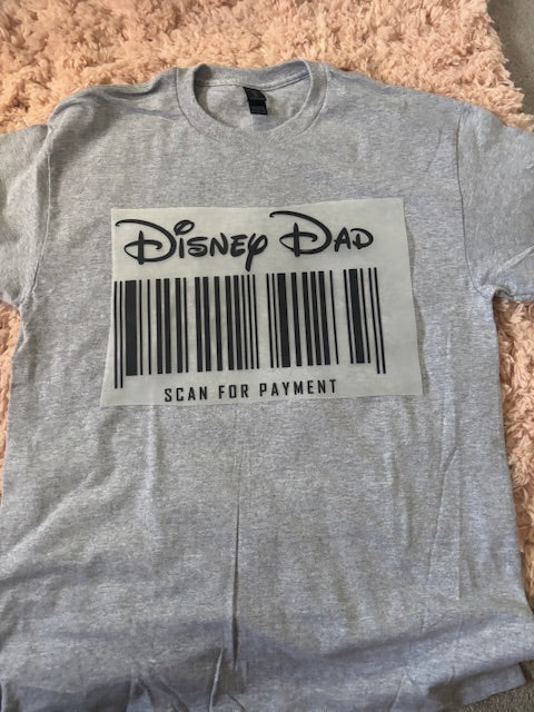 Mouse Dad Scan for Payment tee