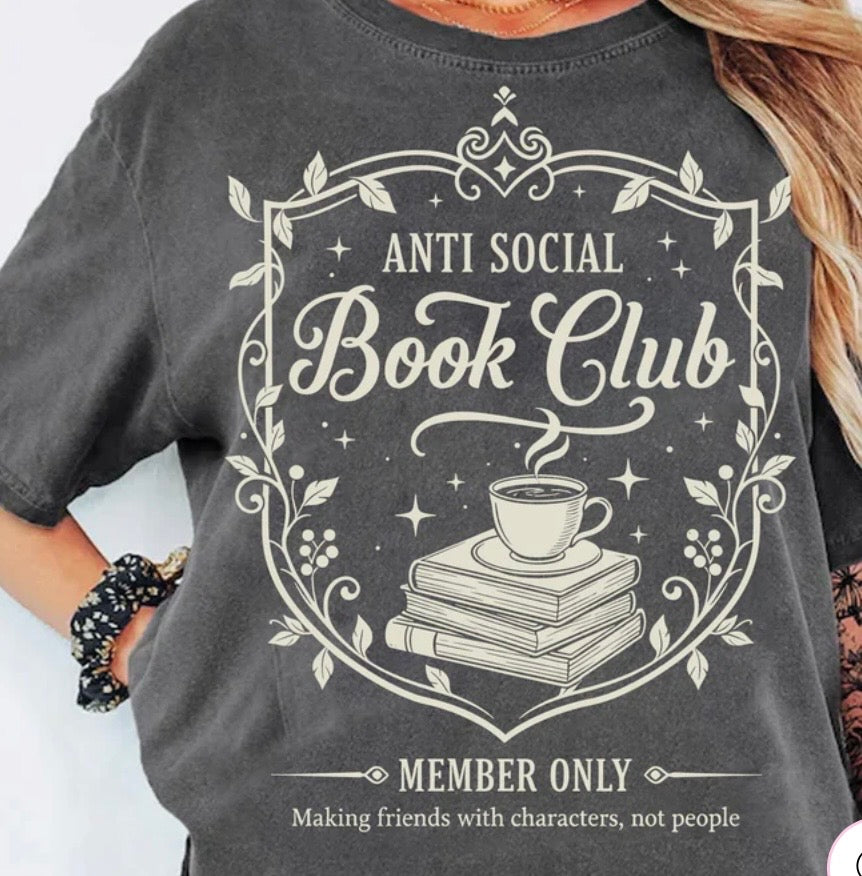 Anti-Social Book Club Tee