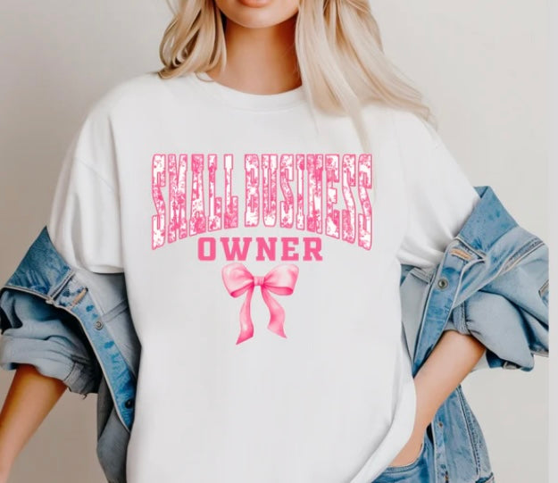 Floral Small Business Owner Tee