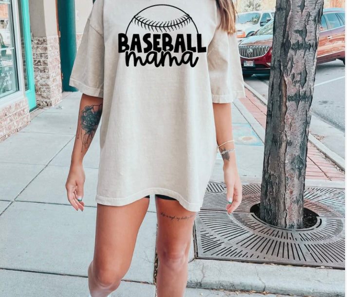 Baseball mama tee