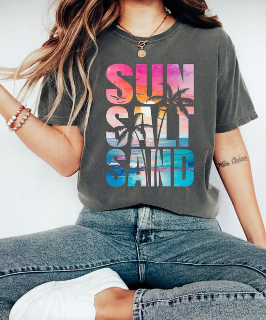 Sun Salt Sand Rhinestone Tee