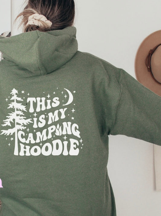 This is my camping hoodie crewneck