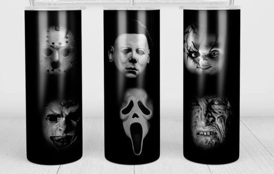 Scary Movie Character skinny tumbler