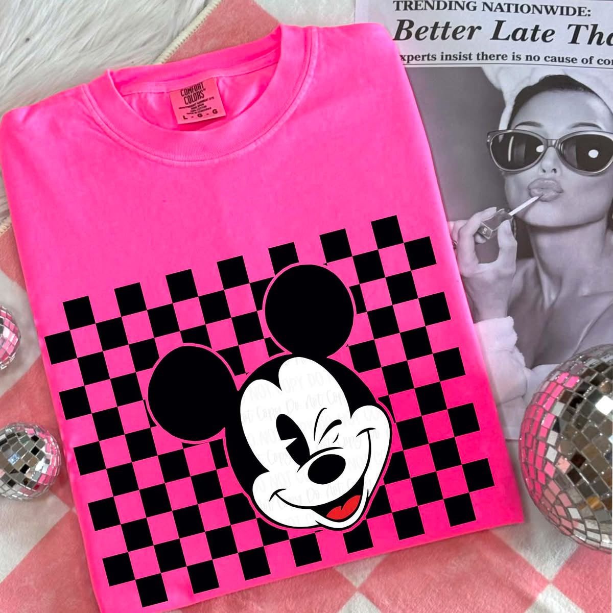 Mouse Checkered Tee