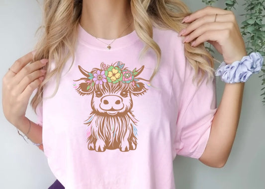 Hyland Cow tee