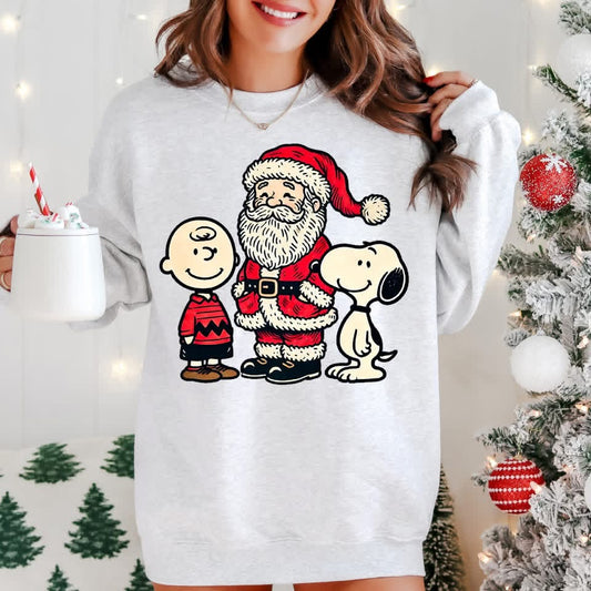 Snoopy & Santa Crewneck