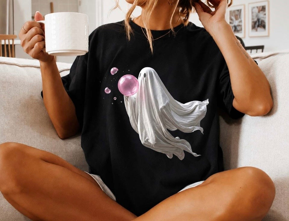 Bubble Gum Flying Ghost Tee