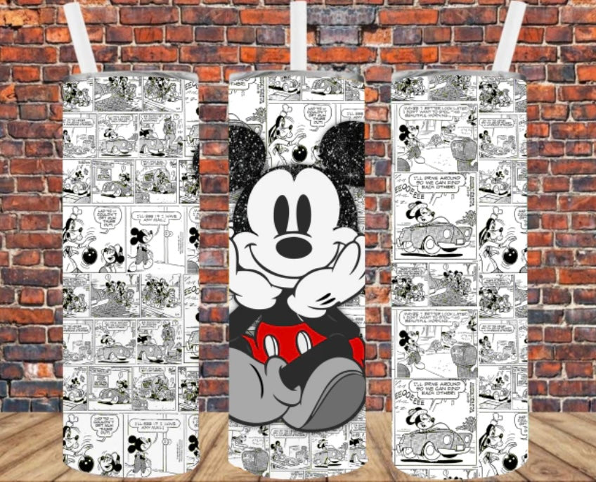 Mouse Cartoon Skinny Tumbler
