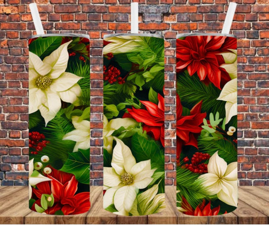 Poinsettia Skinny Tumbler