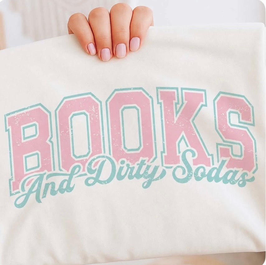 Books and Dirty Soda Tee