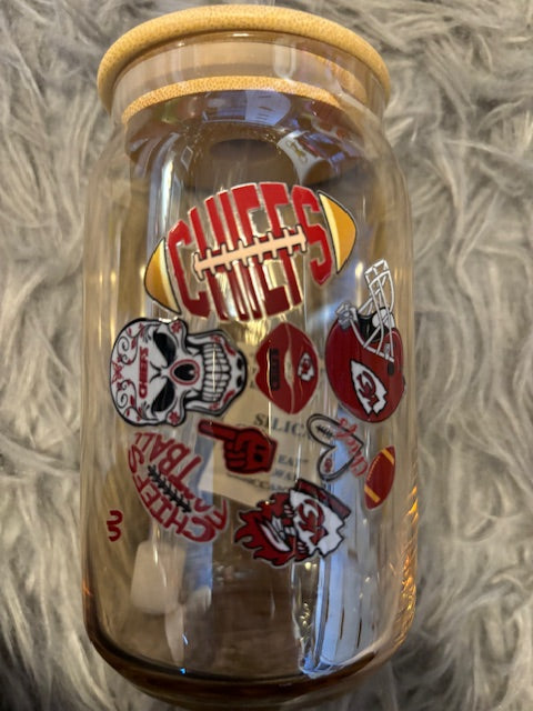 Chiefs beer glass